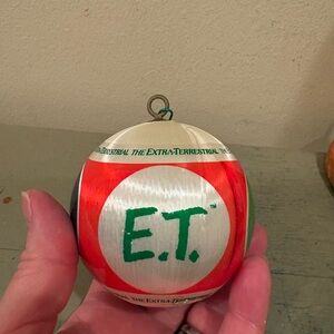 VTG 1982 E.T. Satin Christmas Ornament